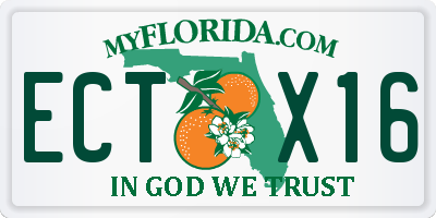 FL license plate ECTX16