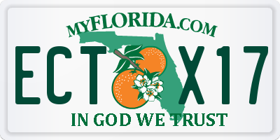 FL license plate ECTX17