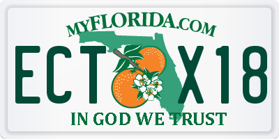 FL license plate ECTX18