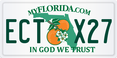 FL license plate ECTX27