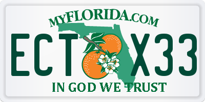 FL license plate ECTX33