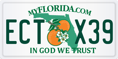FL license plate ECTX39