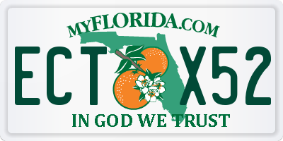 FL license plate ECTX52