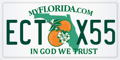 FL license plate ECTX55