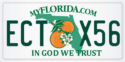 FL license plate ECTX56