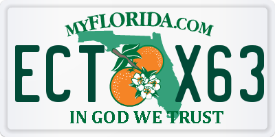FL license plate ECTX63