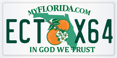 FL license plate ECTX64