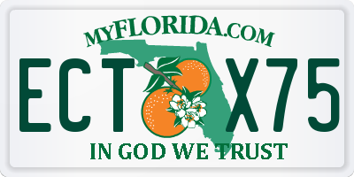 FL license plate ECTX75