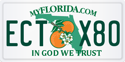 FL license plate ECTX80