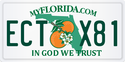 FL license plate ECTX81