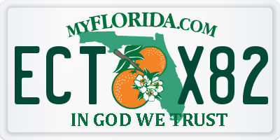 FL license plate ECTX82