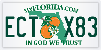 FL license plate ECTX83