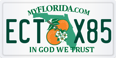 FL license plate ECTX85