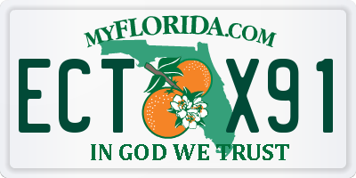 FL license plate ECTX91