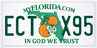 FL license plate ECTX95