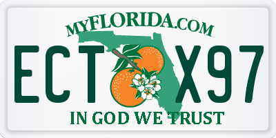FL license plate ECTX97