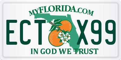 FL license plate ECTX99