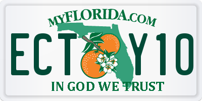 FL license plate ECTY10