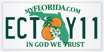 FL license plate ECTY11