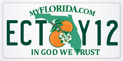 FL license plate ECTY12