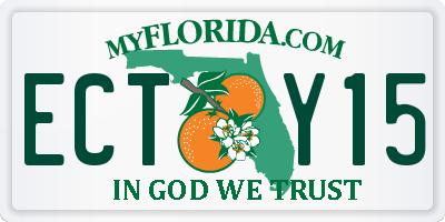 FL license plate ECTY15