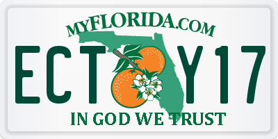 FL license plate ECTY17