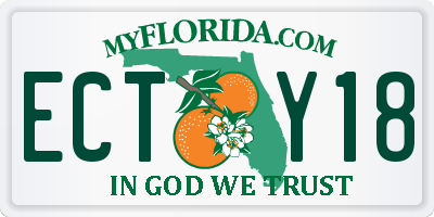 FL license plate ECTY18