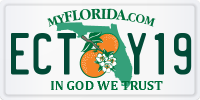 FL license plate ECTY19