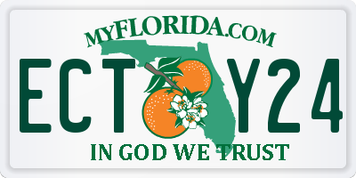 FL license plate ECTY24