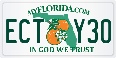 FL license plate ECTY30