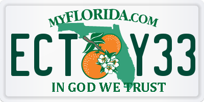 FL license plate ECTY33