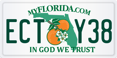 FL license plate ECTY38