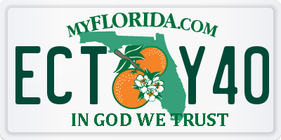 FL license plate ECTY40