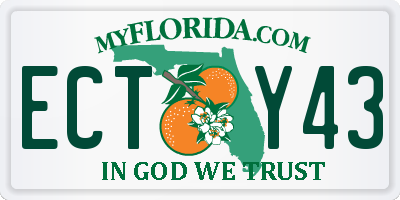 FL license plate ECTY43