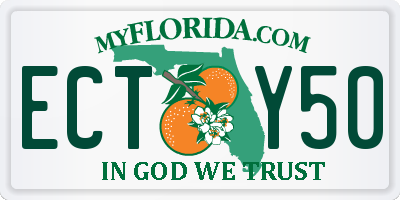 FL license plate ECTY50
