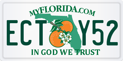 FL license plate ECTY52