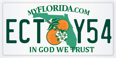 FL license plate ECTY54