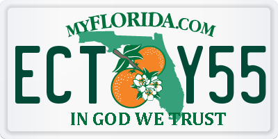FL license plate ECTY55