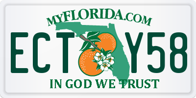 FL license plate ECTY58