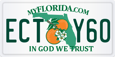 FL license plate ECTY60