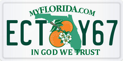 FL license plate ECTY67