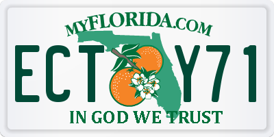 FL license plate ECTY71