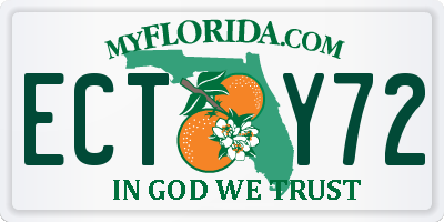 FL license plate ECTY72