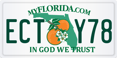 FL license plate ECTY78