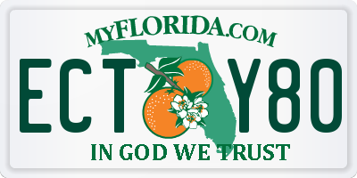 FL license plate ECTY80