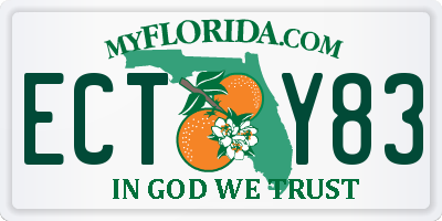 FL license plate ECTY83