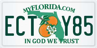 FL license plate ECTY85