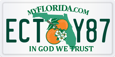FL license plate ECTY87