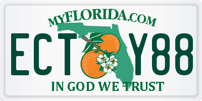 FL license plate ECTY88