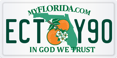 FL license plate ECTY90